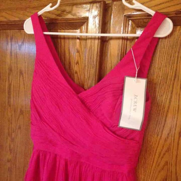 NWT J. Crew Heidi HTF Vintage Berry Pink Dress - Picture 4 of 4
